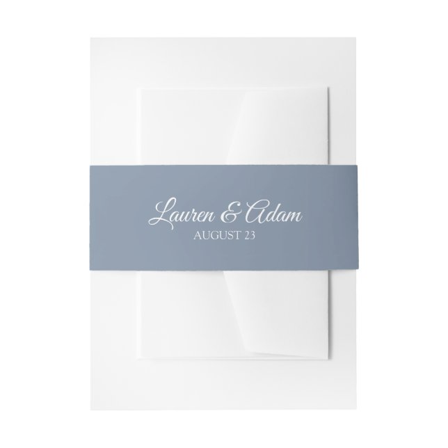 Bandeau De Faire-part Enveloppement faire-part de mariage / Bande du ven (Devant example)