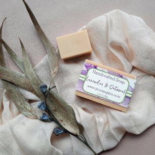 Bandeau De Faire-part Envelopper le Étiquette de savon Sage & Lavendar W