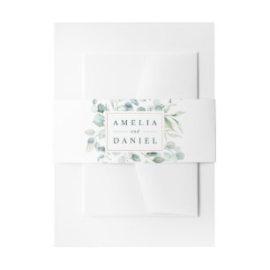 Bandeau De Faire-part Ethereal Eucalyptus Gold Frame Mariage