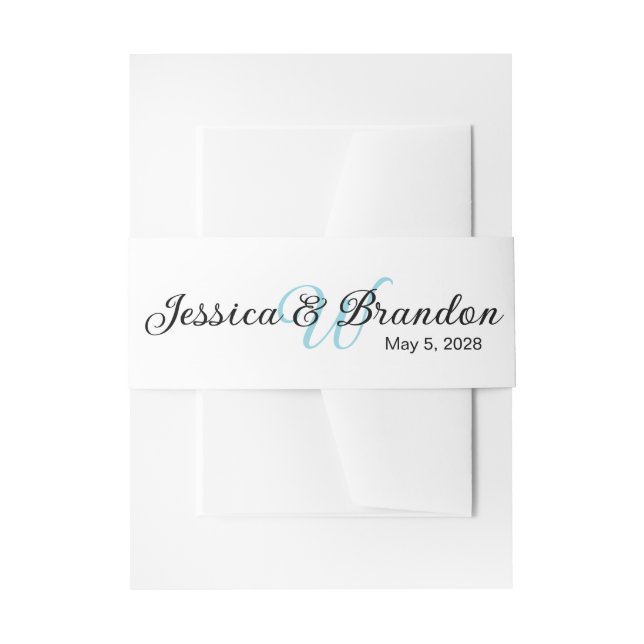 Bandeau De Faire-part Étiquette de mariage 016 (Devant example)