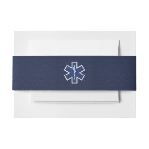 Bandeau De Faire-part Étoile de vie Paramètre d'urgence Médicale S Décor