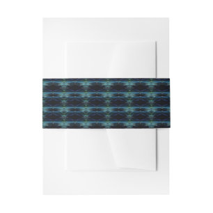 Bandeau De Faire-part Etoiles arc-en-ciel bleu vert, Motif Artdeco