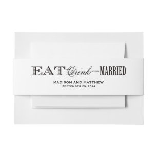 Bandeau De Faire-part Être marié Bandes de ventre