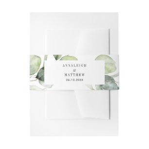Bandeau De Faire-part Eucalyptus Aquarelle Verdure Mariage