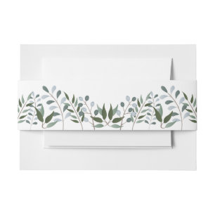 Bandeau De Faire-part Eucalyptus Vert Floral