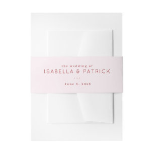 Bandeau De Faire-part Faire carte d'invitation de mariage rose tendre