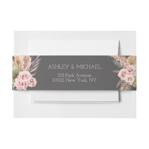 Bandeau De Faire-part Faire invitation de mariage rustique bohème floral