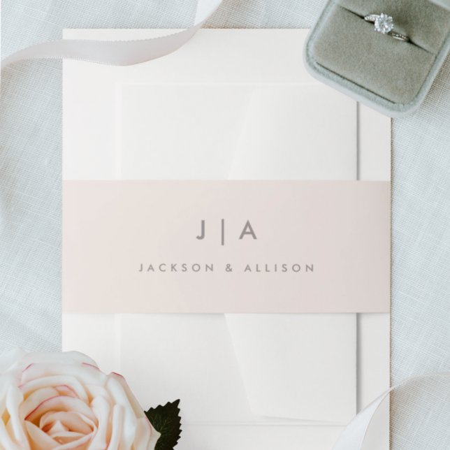 Bandeau De Faire-part Faire-part de mariage à monogramme moderne avec ce (Créateur téléchargé)