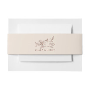 Bandeau De Faire-part Faire-part de mariage automnal minimaliste biologi