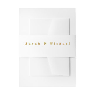 Bandeau De Faire-part Faire-part de mariage avec typographie dorée éléga