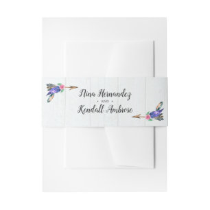 Bandeau De Faire-part Faire-part de mariage bohème à aquarelle florale r