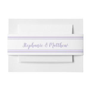 Bandeau De Faire-part Faire-part de mariage classique moderne lavande