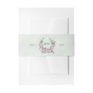 Bandeau De Faire-part Faire-part de mariage Eucalyptus & Rose Swan Belly