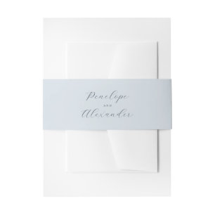 Bandeau De Faire-part Faire-Part de Mariage Minimaliste Bleu Sérénité av