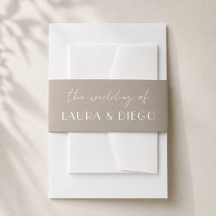 Bandeau De Faire-part Faire-part de mariage moderne neutre