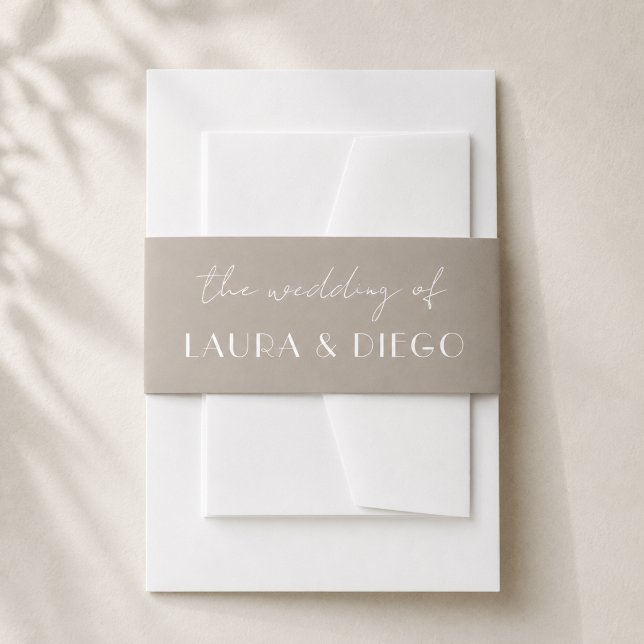 Bandeau De Faire-part Faire-part de mariage moderne neutre (Créateur téléchargé)