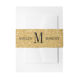 Bandeau De Faire-part Faire-part de mariage Monogramme Parties scintilla