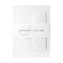 Bandeau De Faire-part Faire-part de mariage sauge & | Bande ventrale
