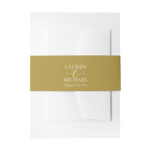Bandeau De Faire-part Faire simple invitation de mariage ventre bande / 