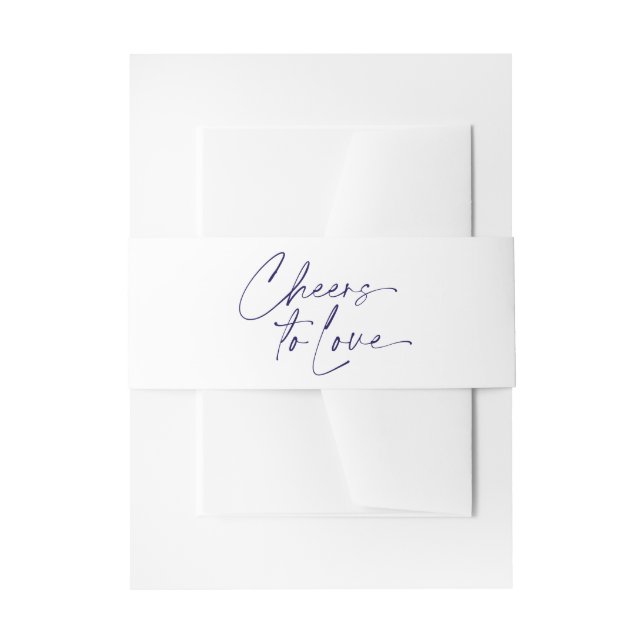 Bandeau De Faire-part Faire tourner l'amour Invitation Bande de ventre (Devant example)