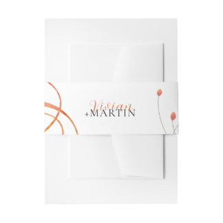 Bandeau De Faire-part Falling Melody Poetic Wedding