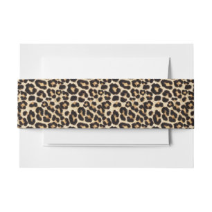 Bandeau De Faire-part Faux Leopard Fur Fake Fur Motif