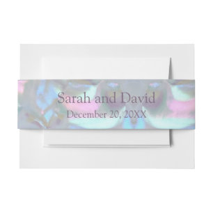Bandeau De Faire-part Faux mère de perle invitation Bandes de ventre