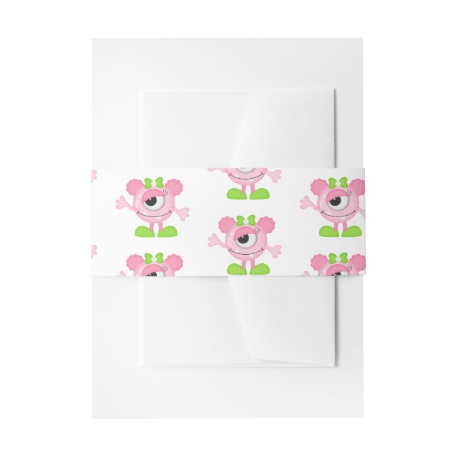 Bandeau De Faire-part Fête à thème Petit Monstre (Devant example)