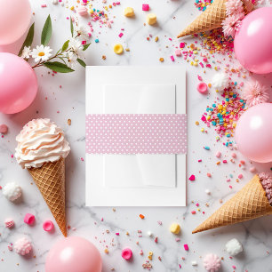 Bandeau De Faire-part Fête des mariées Pointe rose