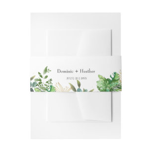 Bandeau De Faire-part Feuille botanique élégante