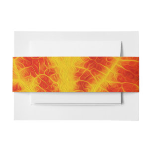 Bandeau De Faire-part Feuille d'Aspen rouge et jaune #10