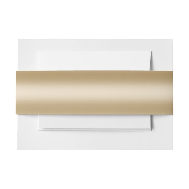 Bandeau De Faire-part Feuille d'or moderne (Devant Example)