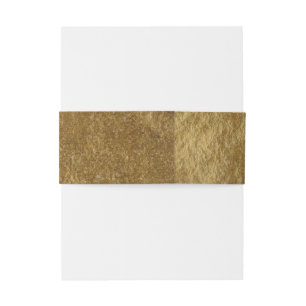 Bandeau De Faire-part Feuille d'or Moderne Chic Élégant Mariage