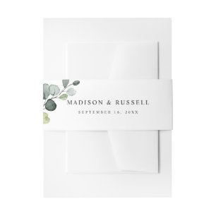 Bandeau De Faire-part Feuilles d'eucalyptus verdure botanique