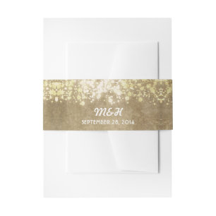 Bandeau De Faire-part ficelle des lumières - alliance de cru de parties