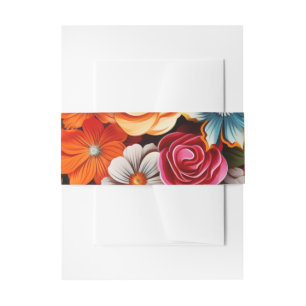 Bandeau De Faire-part Fiesta florale