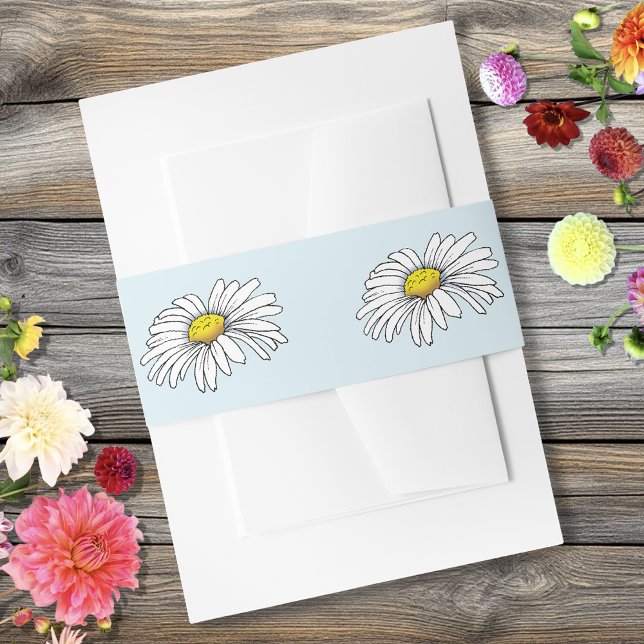 Bandeau De Faire-part Fleur bleu marron (Créateur téléchargé)