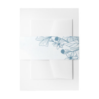 Bandeau De Faire-part Fleur Dans Le Mariage D'Hiver