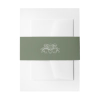 Fleur de lis de printemps style sage vert blanc ma
