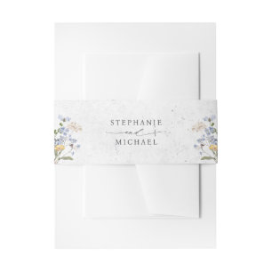 Bandeau De Faire-part Fleur sauvage de printemps coloré Meadow Garden Ma