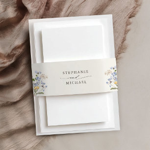 Bandeau De Faire-part Fleur sauvage de printemps coloré Meadow Garden Ma