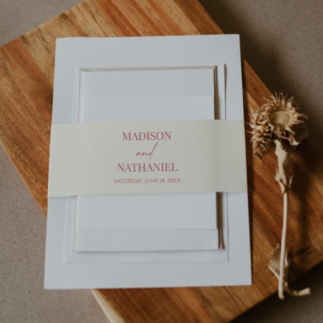 Bandeau De Faire-part Fleur sauvage Fleur Fleur Flore Jardin Mariage (Créateur téléchargé)