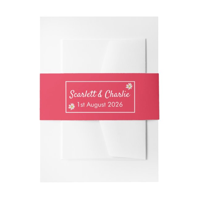 Bandeau De Faire-part Fleur Sauvage Framboise (Devant example)
