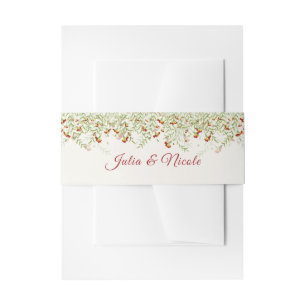 Bandeau De Faire-part Fleur sauvage Jaune Marigold Mariage de feuillage