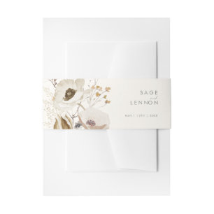 Bandeau De Faire-part Fleur sauvage lunatique   Ivory Invitation Belly B