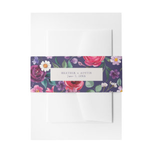 Bandeau De Faire-part Fleurs Colorées