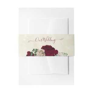 Bandeau De Faire-part Fleurs de champagne de Bourgogne mariage