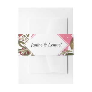 Bandeau De Faire-part Fleurs de fleurs Faire-part de mariage Bande de ve