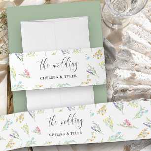 Bandeau De Faire-part Fleurs de mariage Prairie de fleurs sauvages Invit