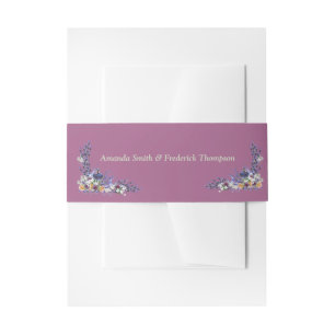 Bandeau De Faire-part Fleurs de Tuberose et de Lavande